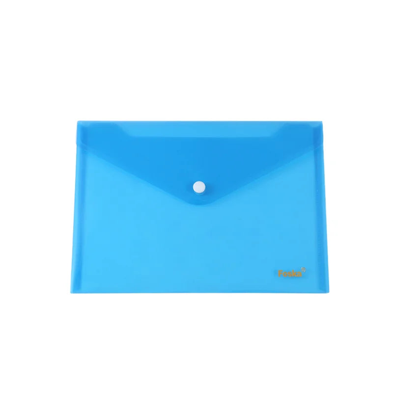 Snap Button Envelope File Pocket – Transparent