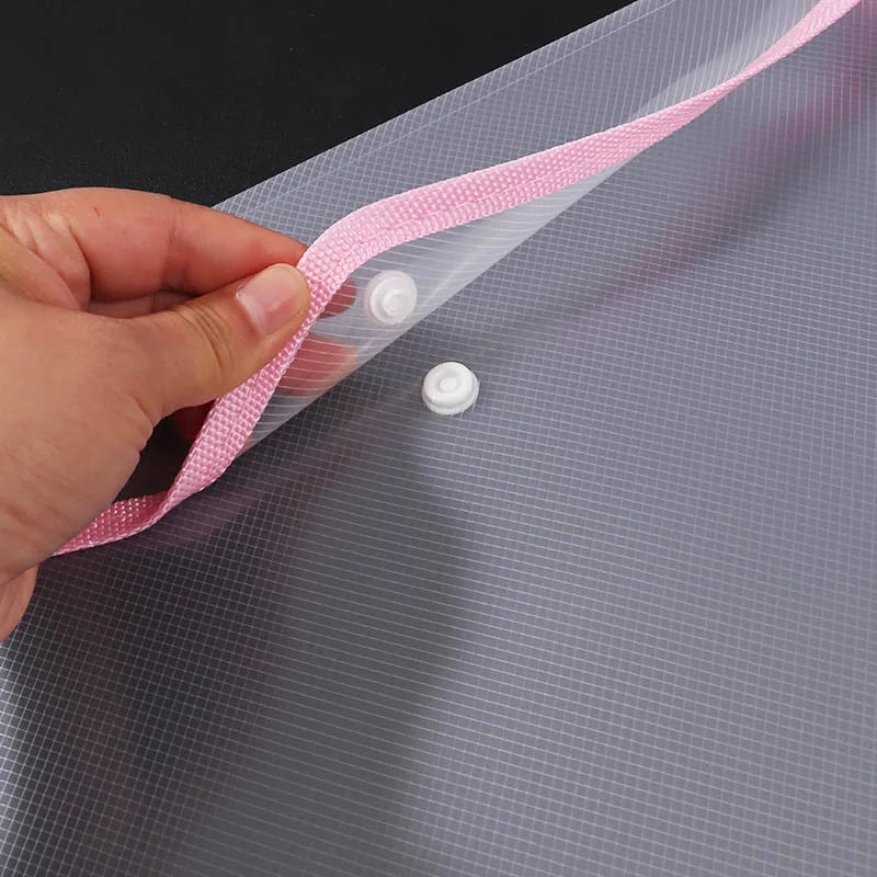 A4 Transparent Envelope Folder with Diagonal Border