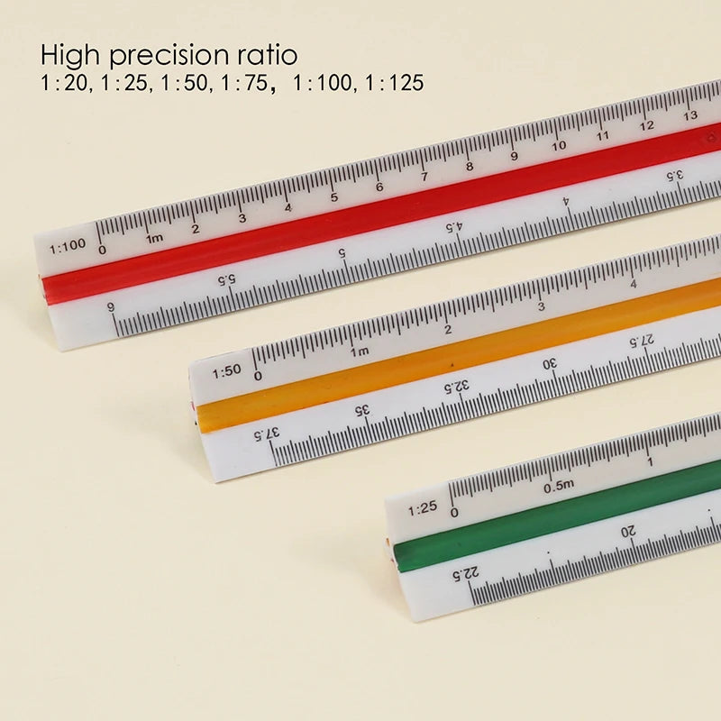 Plastic Triangular Scale Ruler 30cm