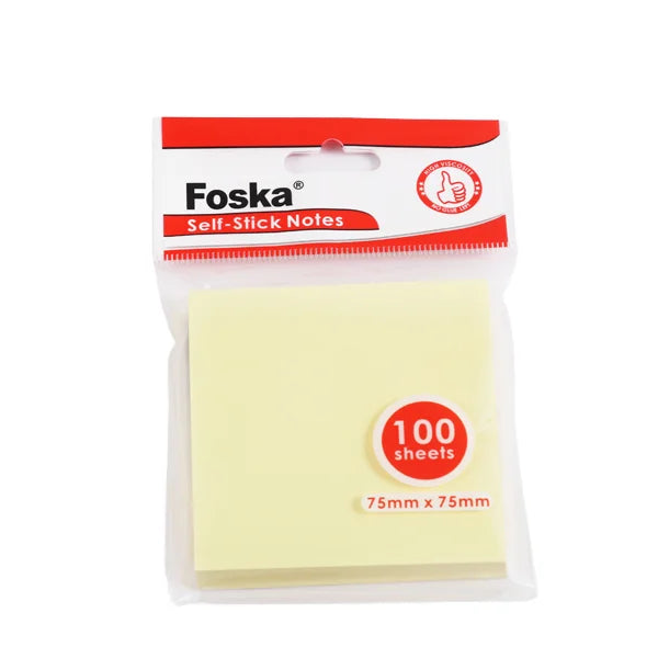 Yellow Sticky Notes – Pad of 100 Sheets