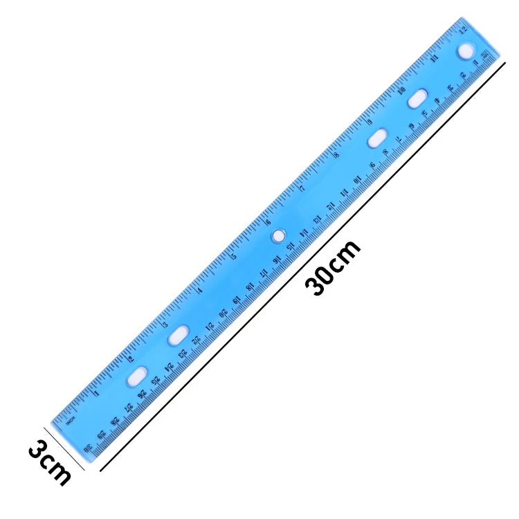 Flexible PVC Ruler Set 30cm – Pack of 3