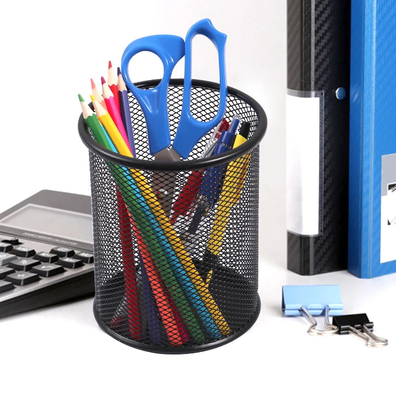 Metal Wire Mesh Pen Holder Cup – Large