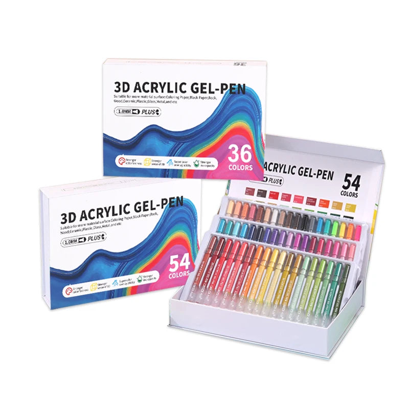 3D Acrylic Gel Pen Gift Box