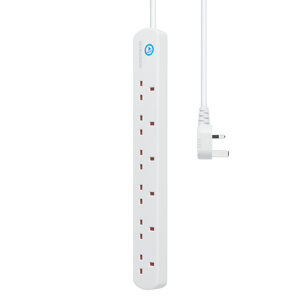 Ellington 6 Way Surge Extension - White
