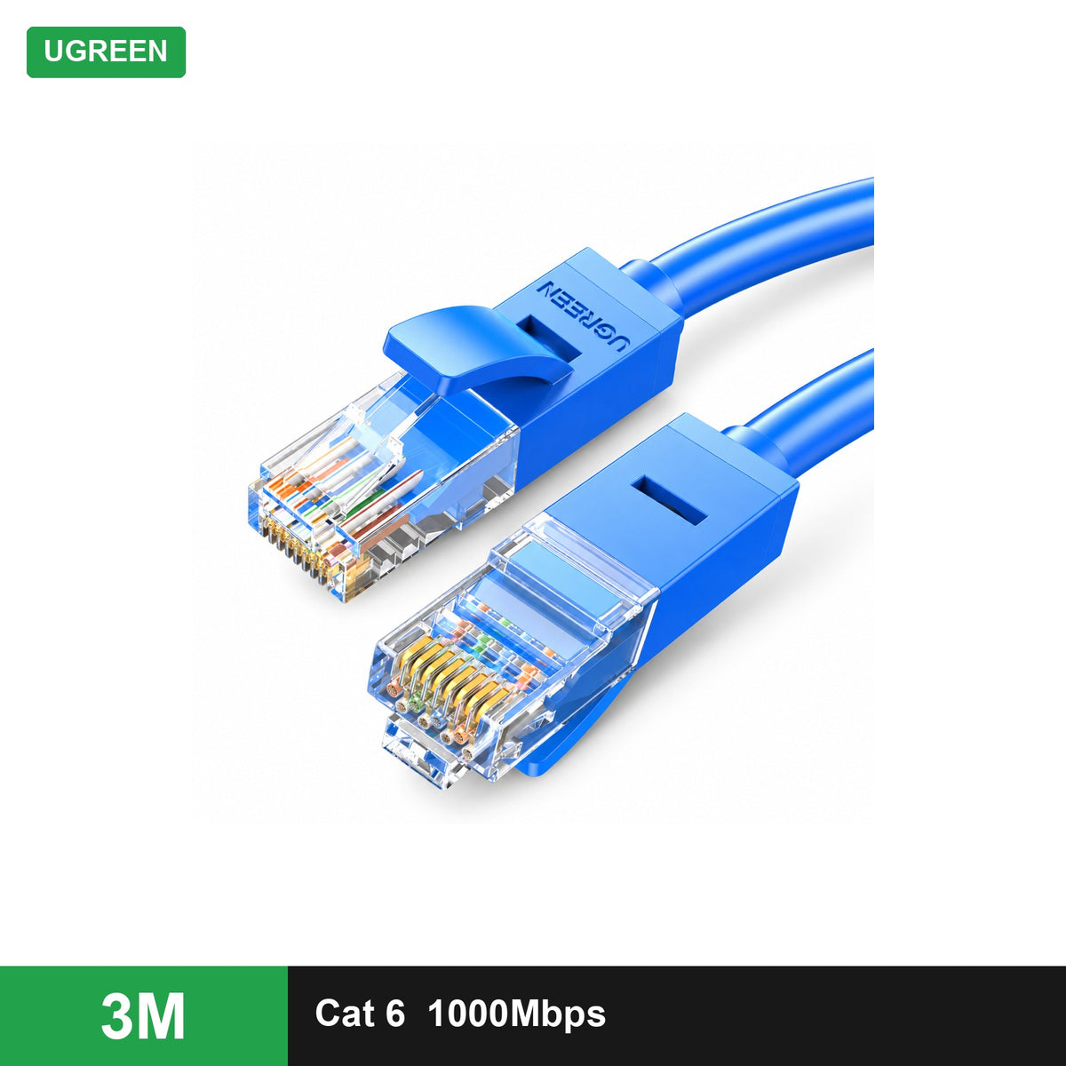 UGREEN Cat 6 U/UTP LAN Cable (Blue, NW102) - 3 m - Office R Us