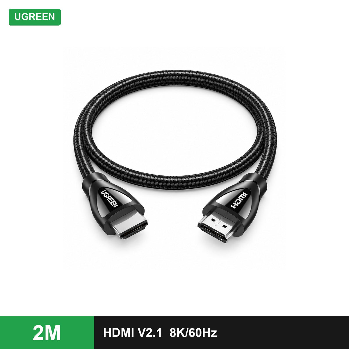 UGREEN HDMI 8K Cable Male to Male Braided (HD140) - 2 m - Office R Us