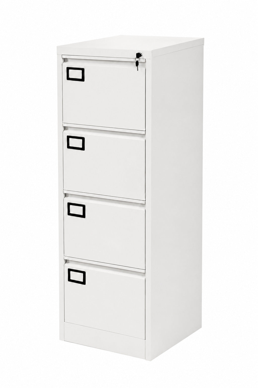 4-Drawer Vertical Metal Filing Cabinet - White - Office R Us