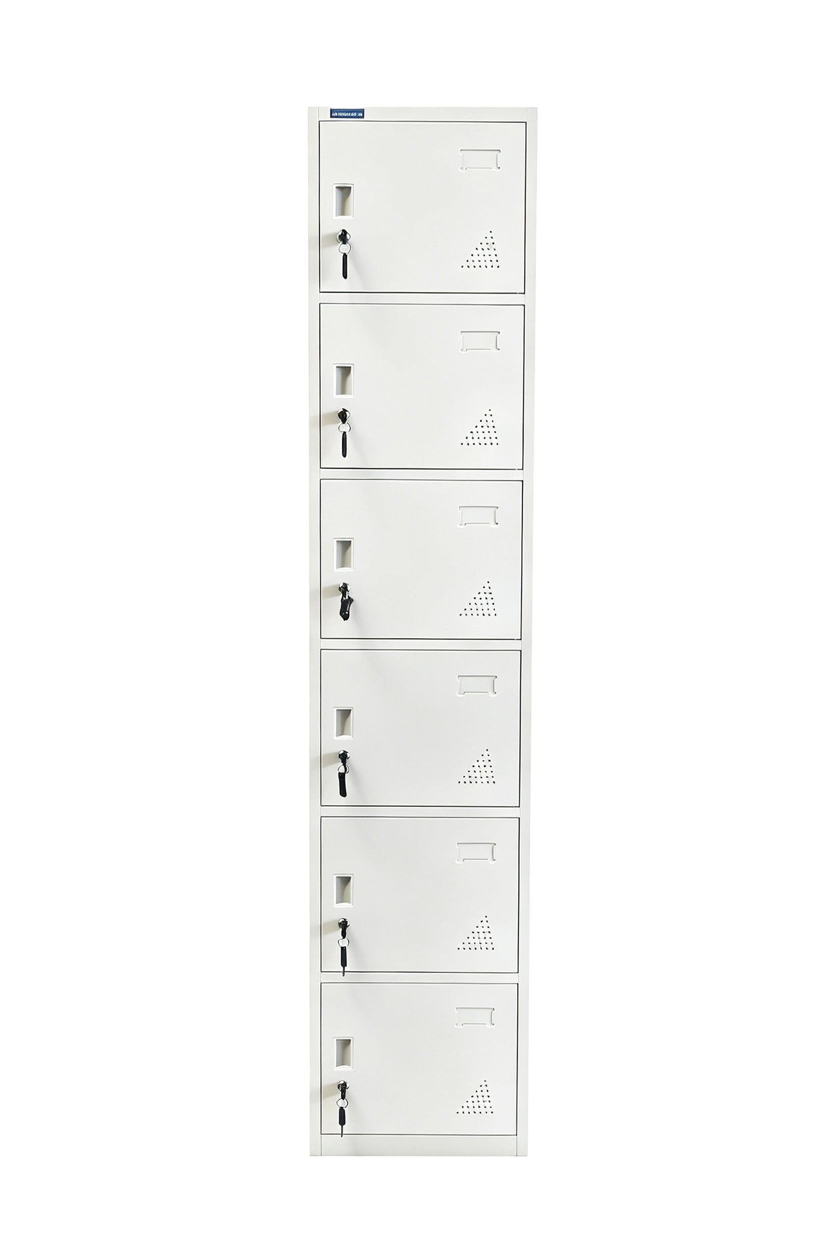 6-Door Steel Locker - Grey - Office R Us