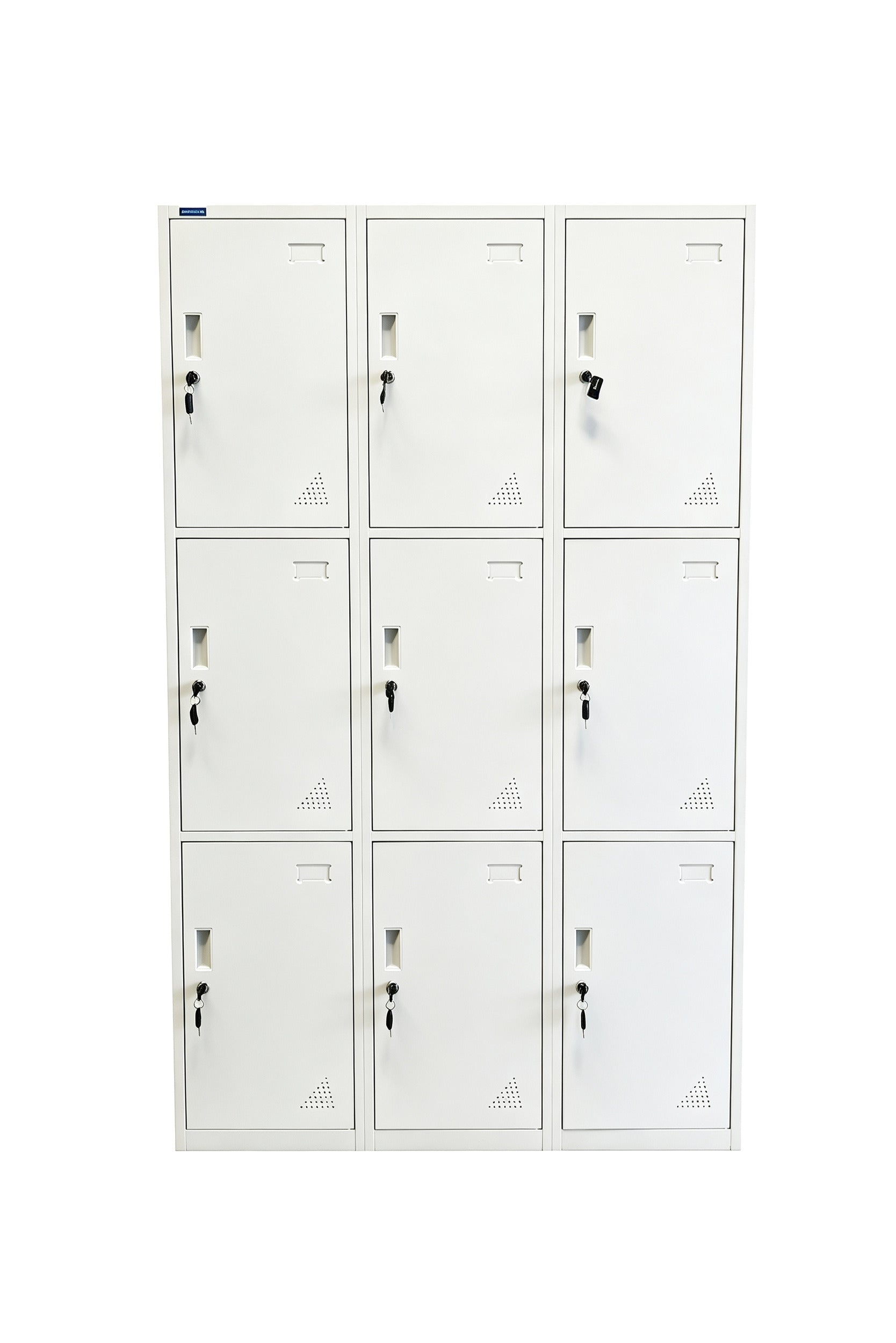 9-Door Steel Locker - Grey - Office R Us
