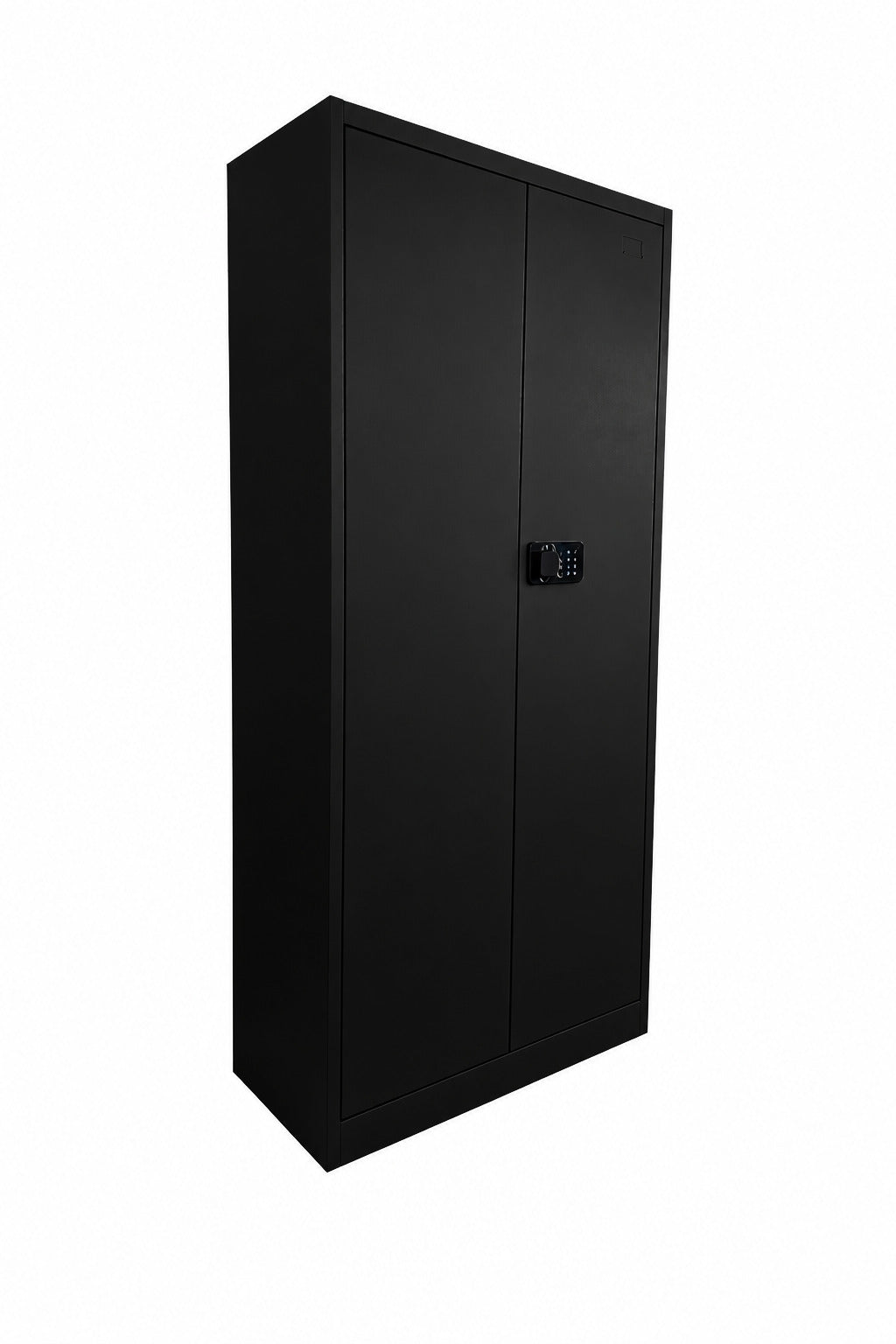 2-Door Steel Storage Cupboard with Digital Lock - Black - Office R Us