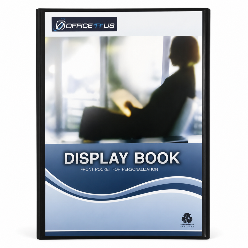 PP Display Book A4 - 20 Pockets With Front Pocket - Black - Office R Us Lagos