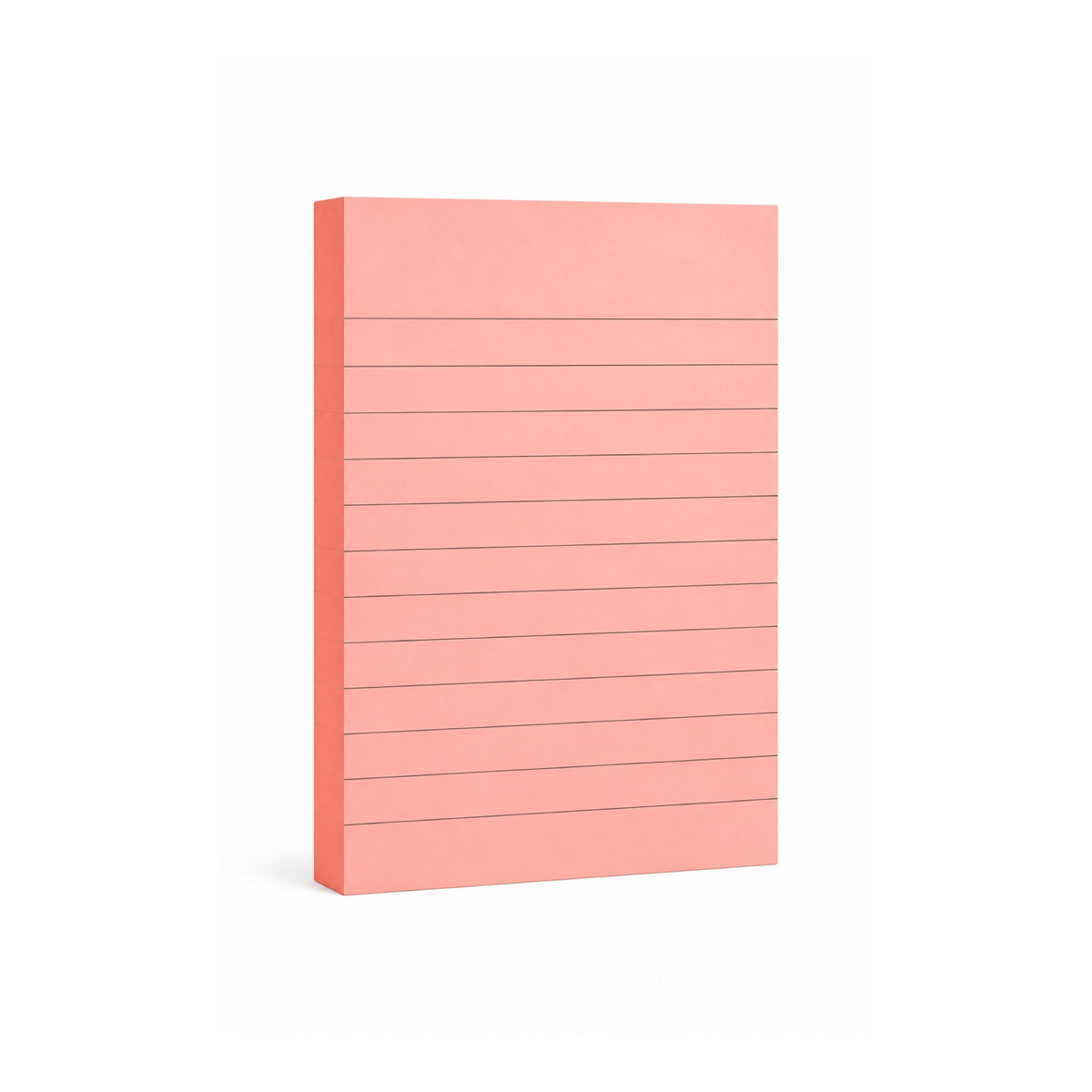 Fluorescent Lined Sticky Notes 100 x 150 mm - Red - Office R Us