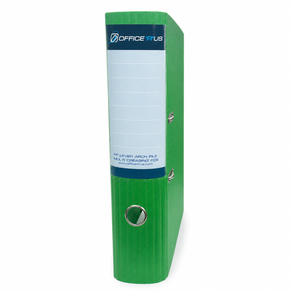 PP Lever Arch File Multi-creasing FC 3" - Green - Office R Us Lagos