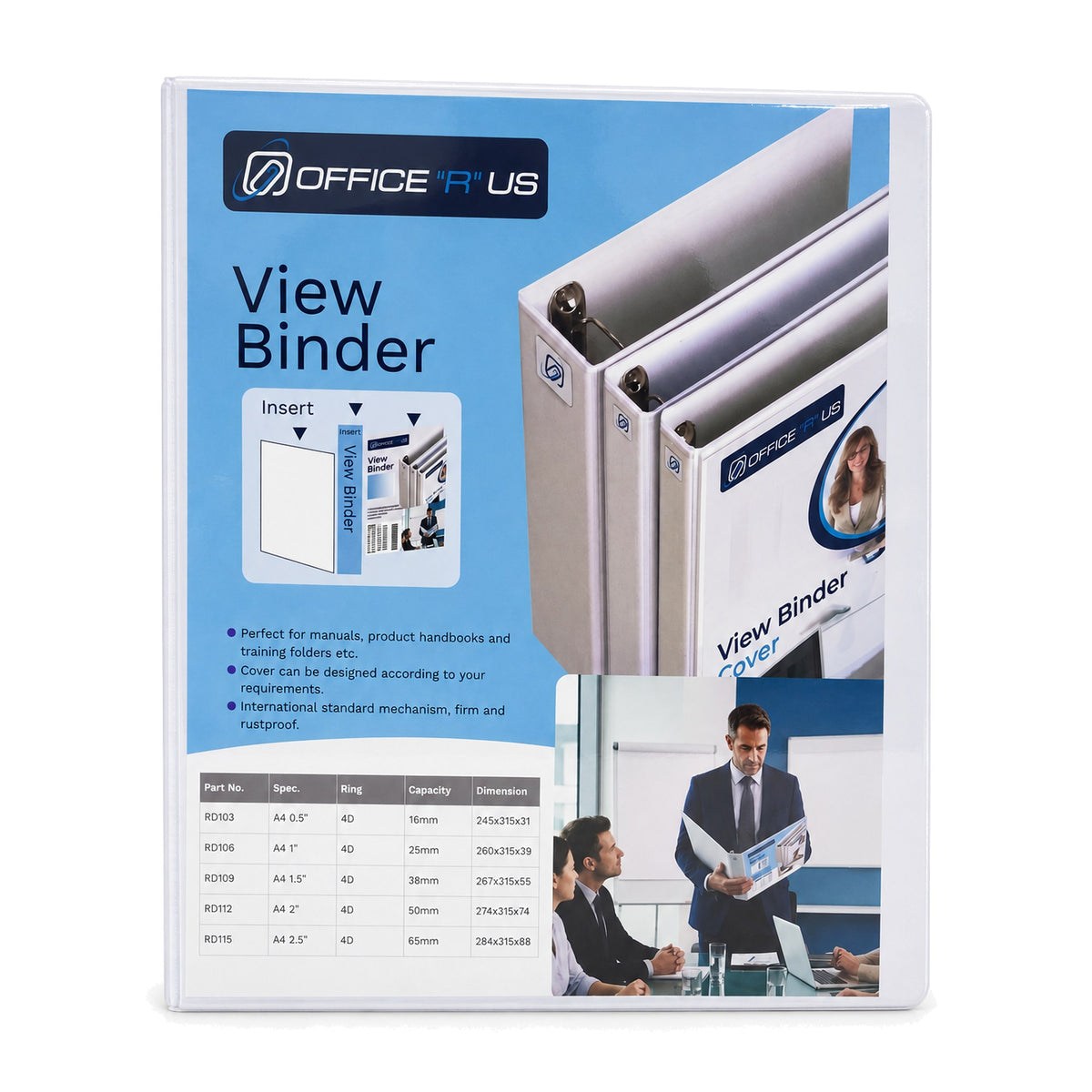 A4 View Binder - 1.5" Front Cover - Office R Us