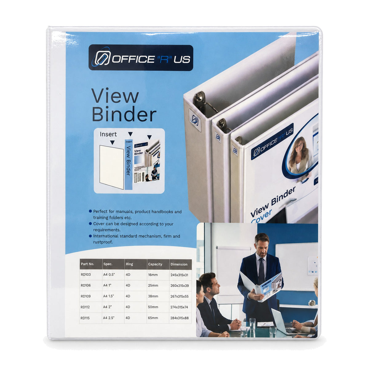 A4 View Binder - 2.5" Front Cover - Office R Us