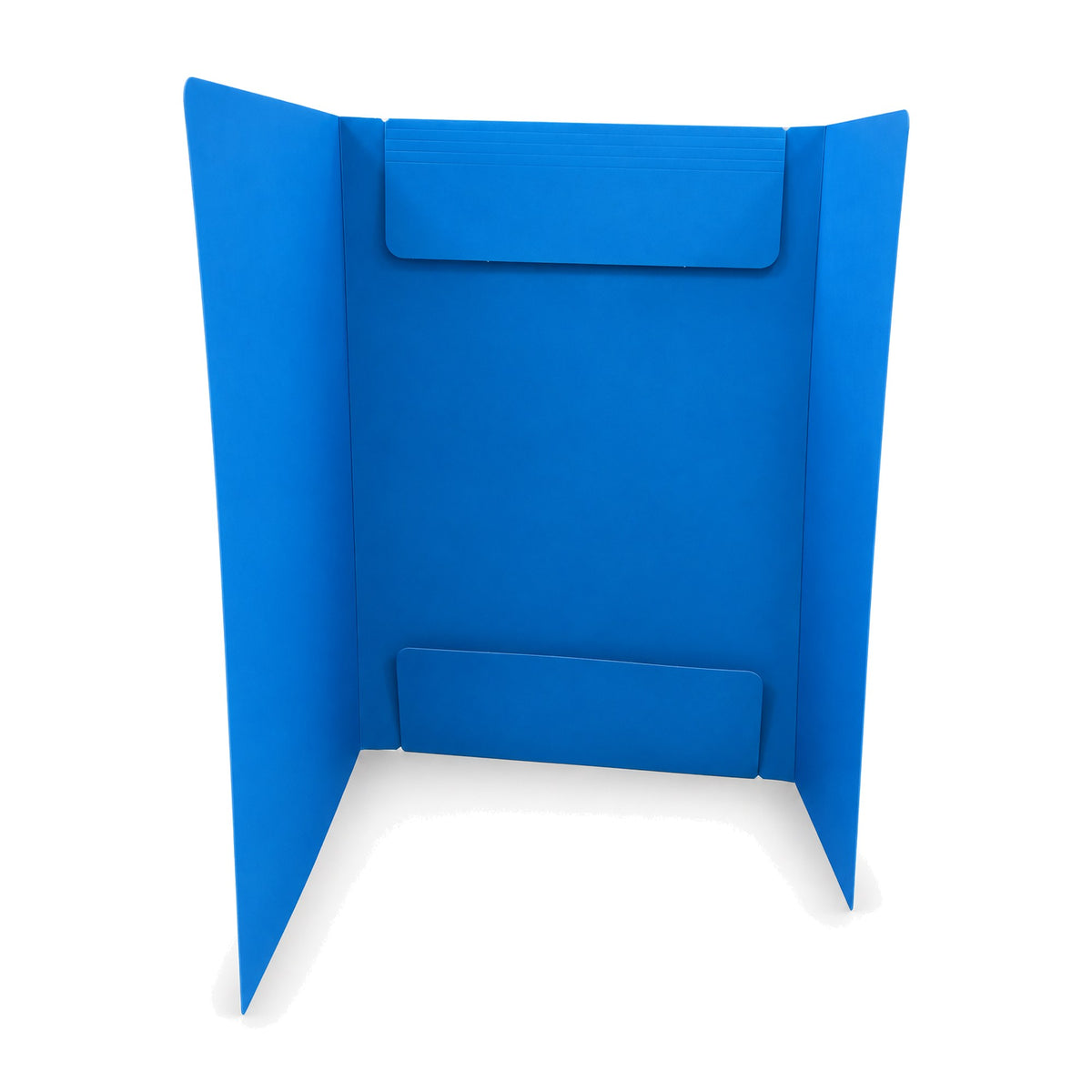 A4 Elastic Band Folder - Cyan Blue Open - Office R Us