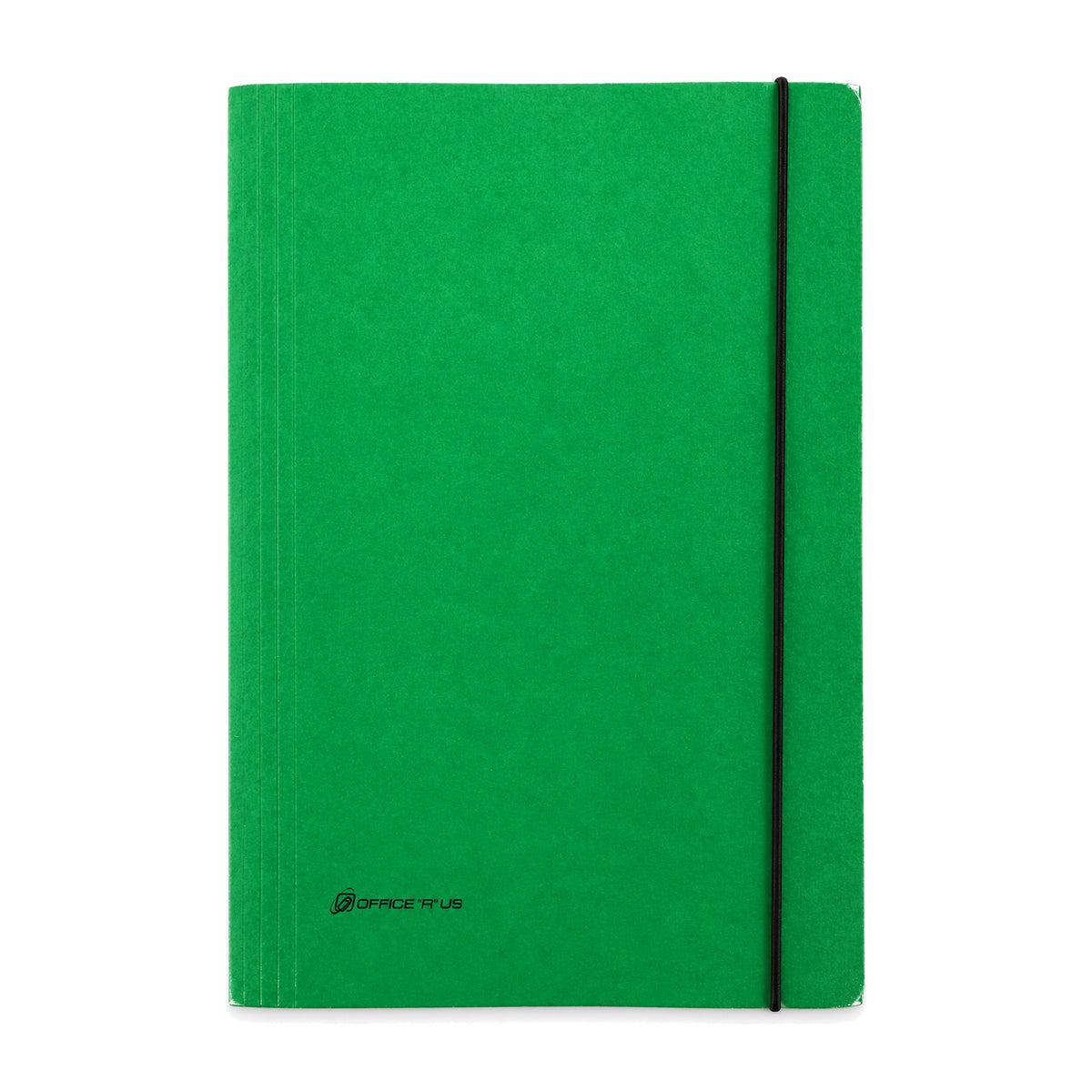 A4 Elastic Band Folder - Green Front Cover - Office R Us