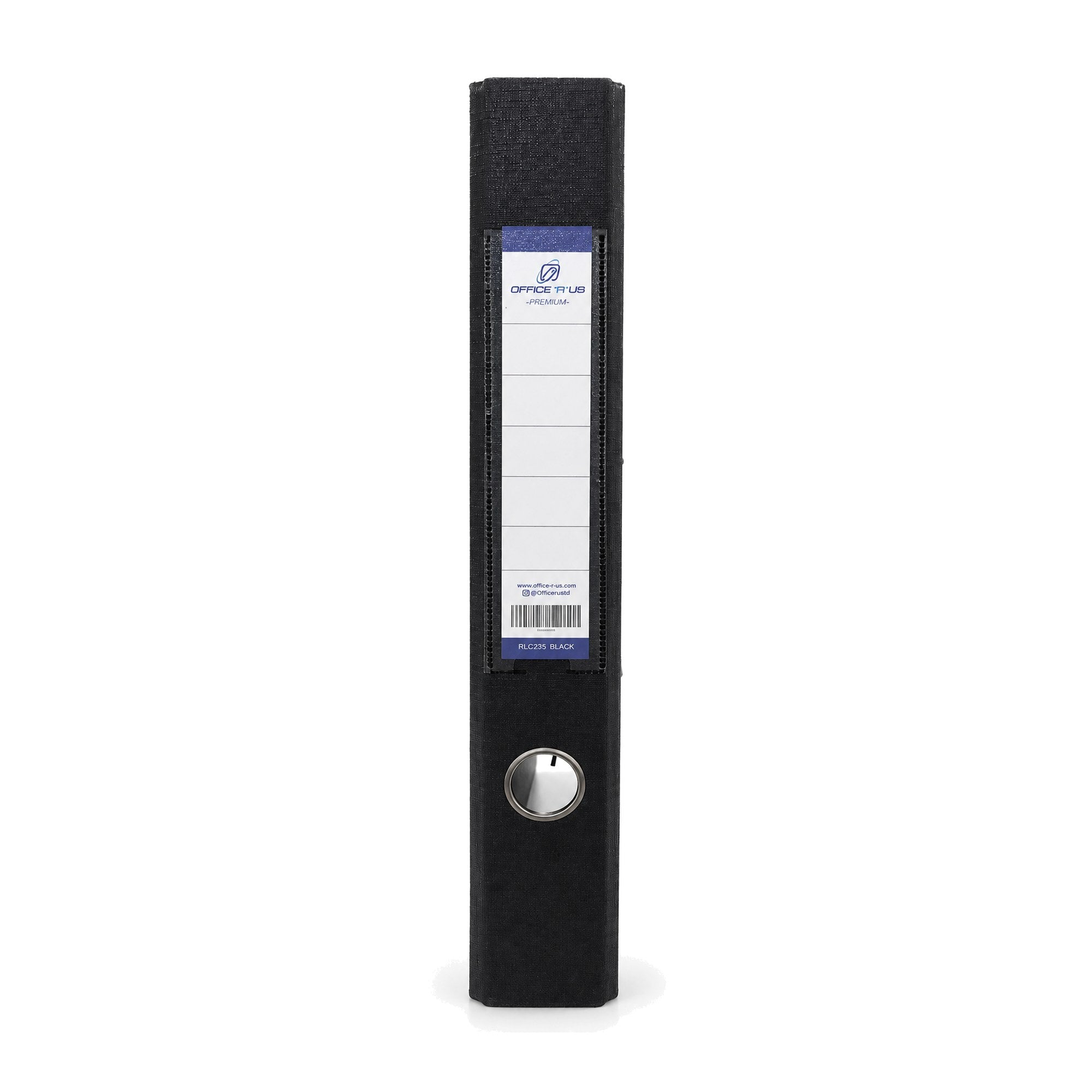 PP/PP Lever Arch File FC 2" - Black Spine - Office R Us