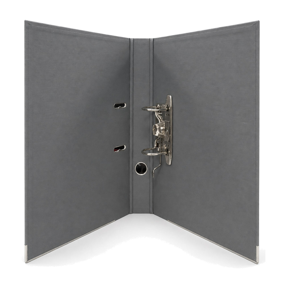 PP/PP Lever Arch File FC 2" - Grey Open - Office R Us