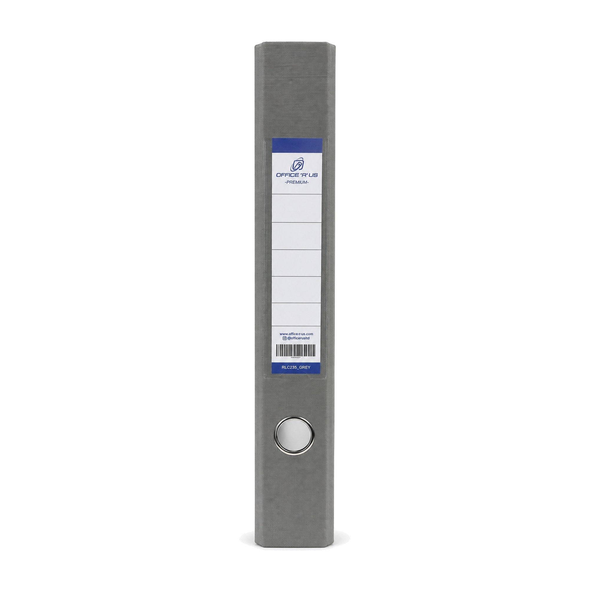 PP/PP Lever Arch File FC 2" - Grey Spine - Office R Us