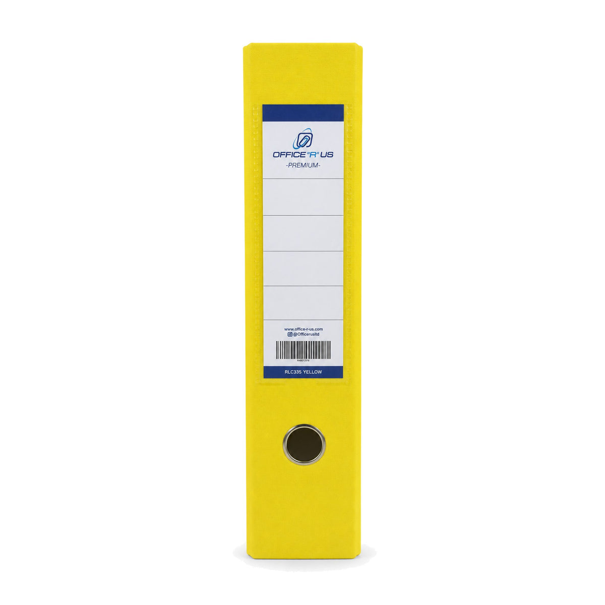 PP/PP Lever Arch File FC 3" - Yellow Spine - Office R Us