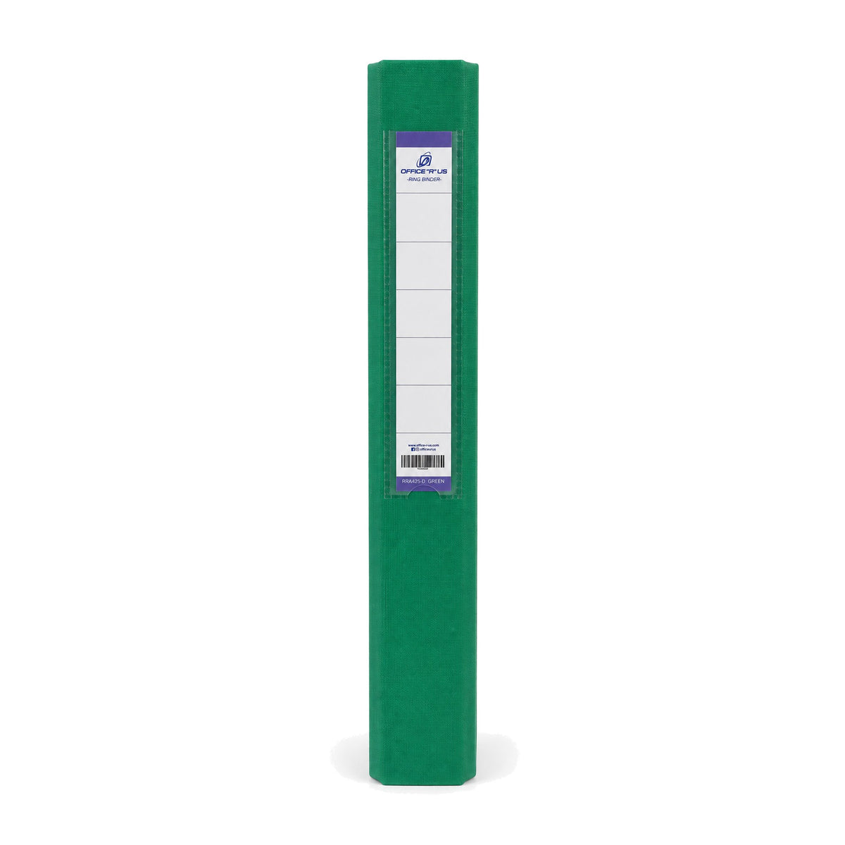 PP/Paper A4 2 D-Ring Binder 1" - Green Spine - Office R Us