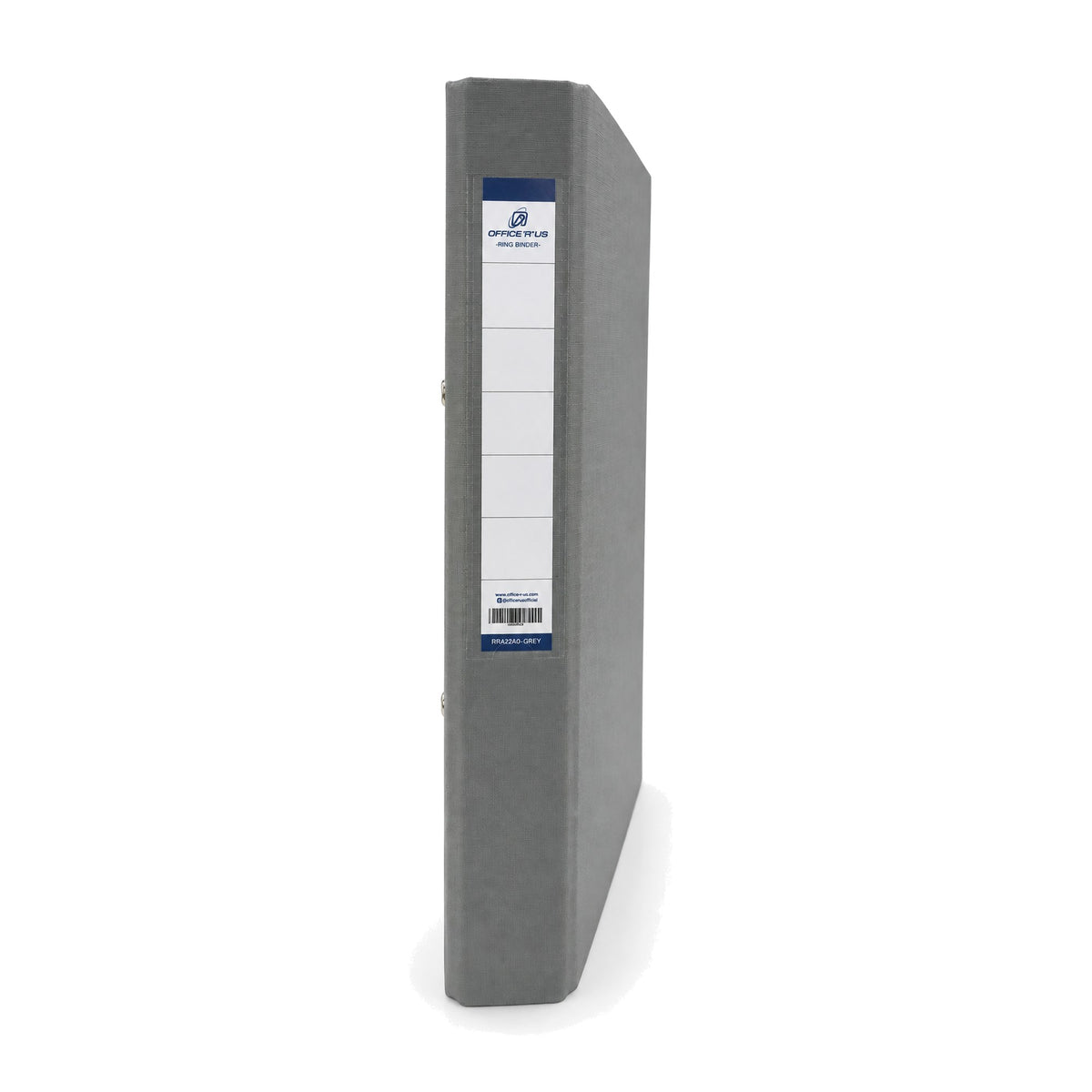 PP/Paper A4 2 D-Ring Binder 1" - Grey Spine - Office R Us