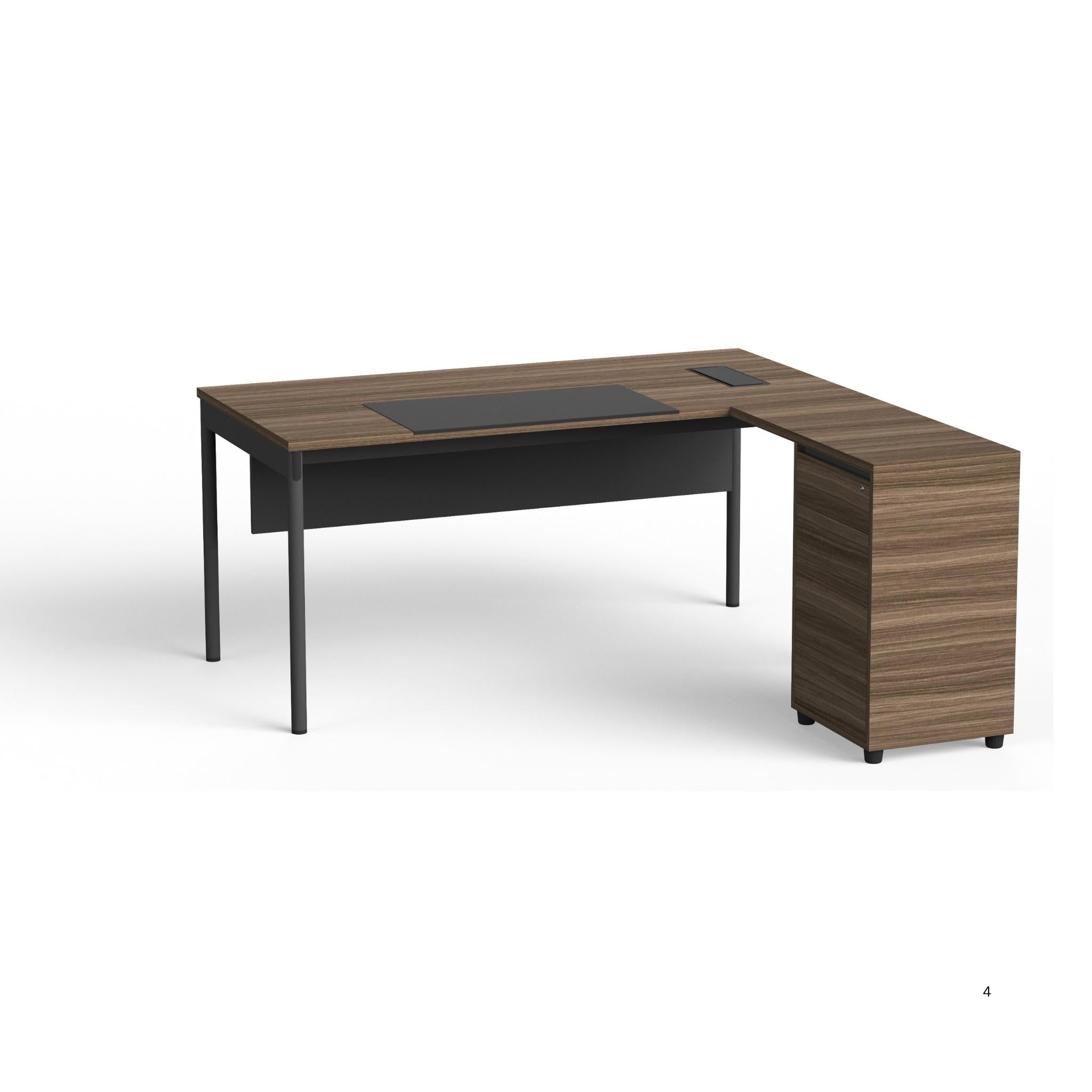 PG-AN16 - Managers Desk with 1 Drawer & 1 Door side Cabinet