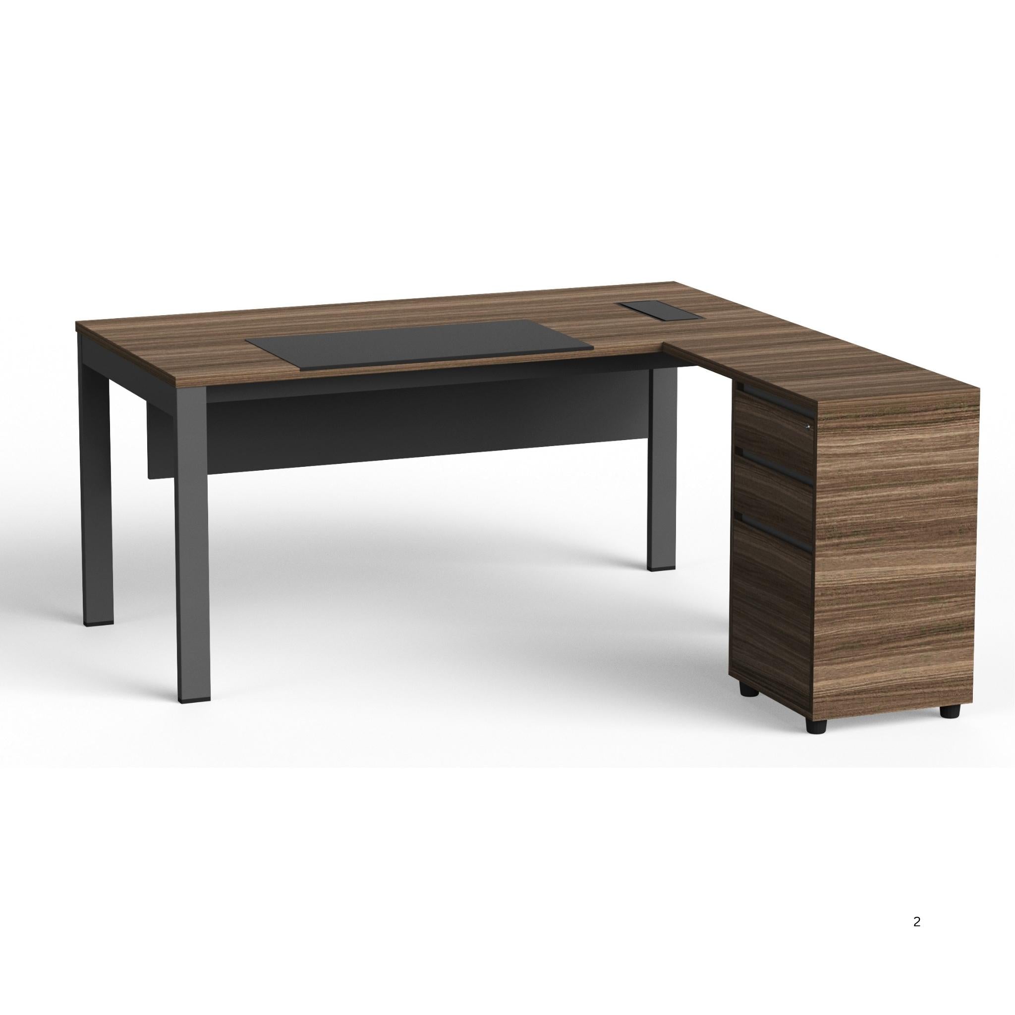PS-TN16 - Manager Desk with Extension and 3 attached Drawers