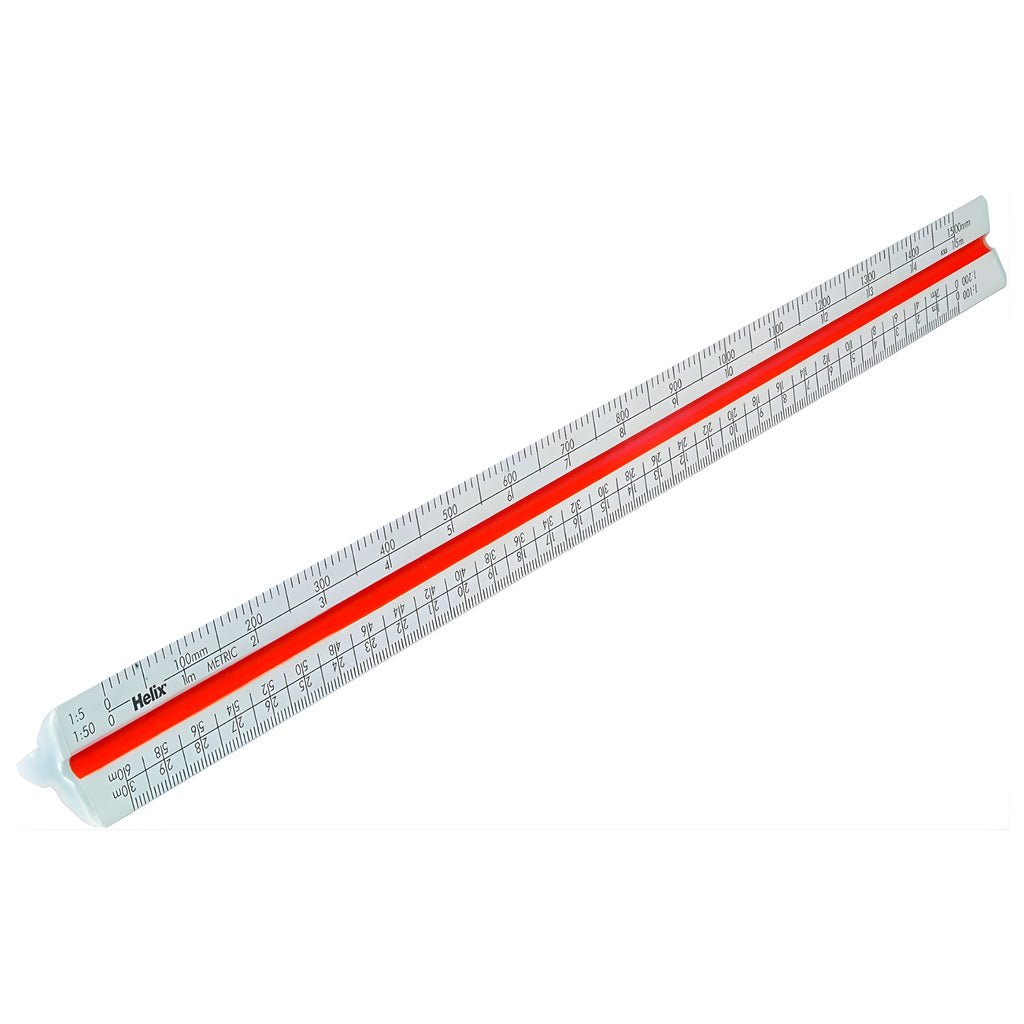 Trixon Ruler Helix 30Cm Tri Scale Aluminium Ruler | Rulers