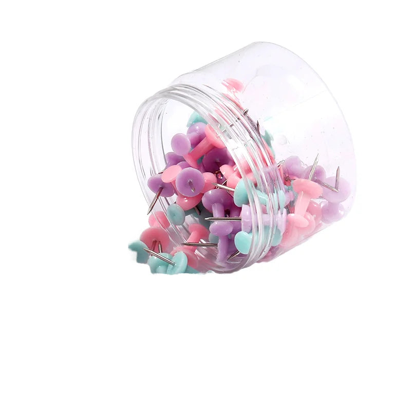 Round Head Plastic Thumbtacks 23mm – Box of 80