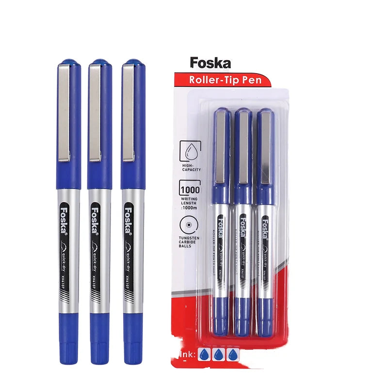 Roller Pen 0.5mm Blue Ink – Pack of 3