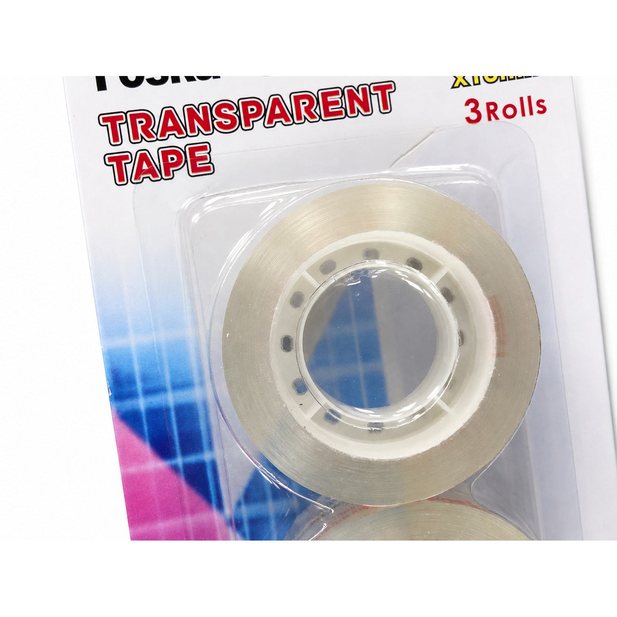 Foska CT2012 transparent tape roll close-up