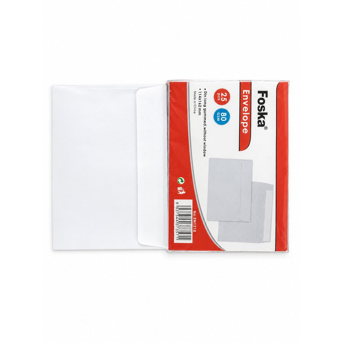 Foska EN1218 envelope with the supplier pack of 25