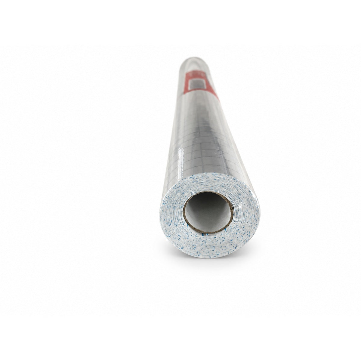 Foska book cover roll, end view of core and film