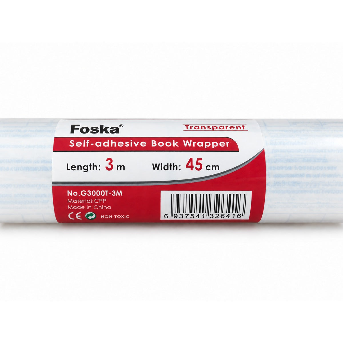 Foska G3000T-3M book cover roll label close-up