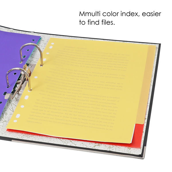 A4 Plastic Index Dividers – Assorted Colours