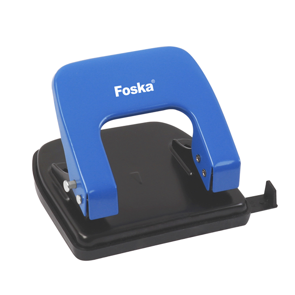 Foska 20-sheet 2-hole metal desktop paper punch