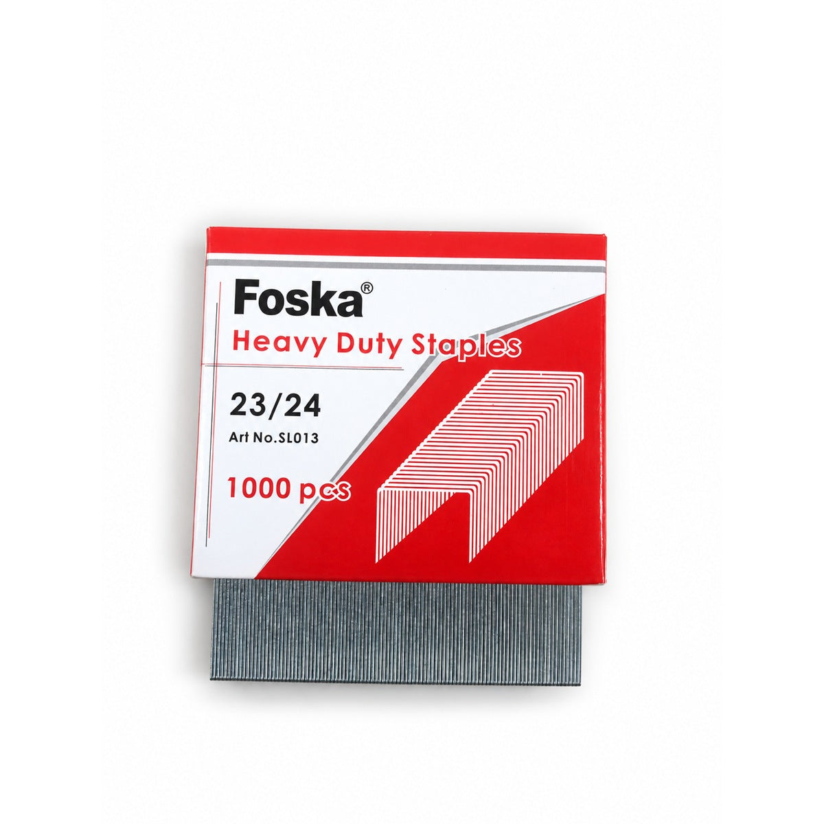 Foska heavy duty staples box with a strip of staples