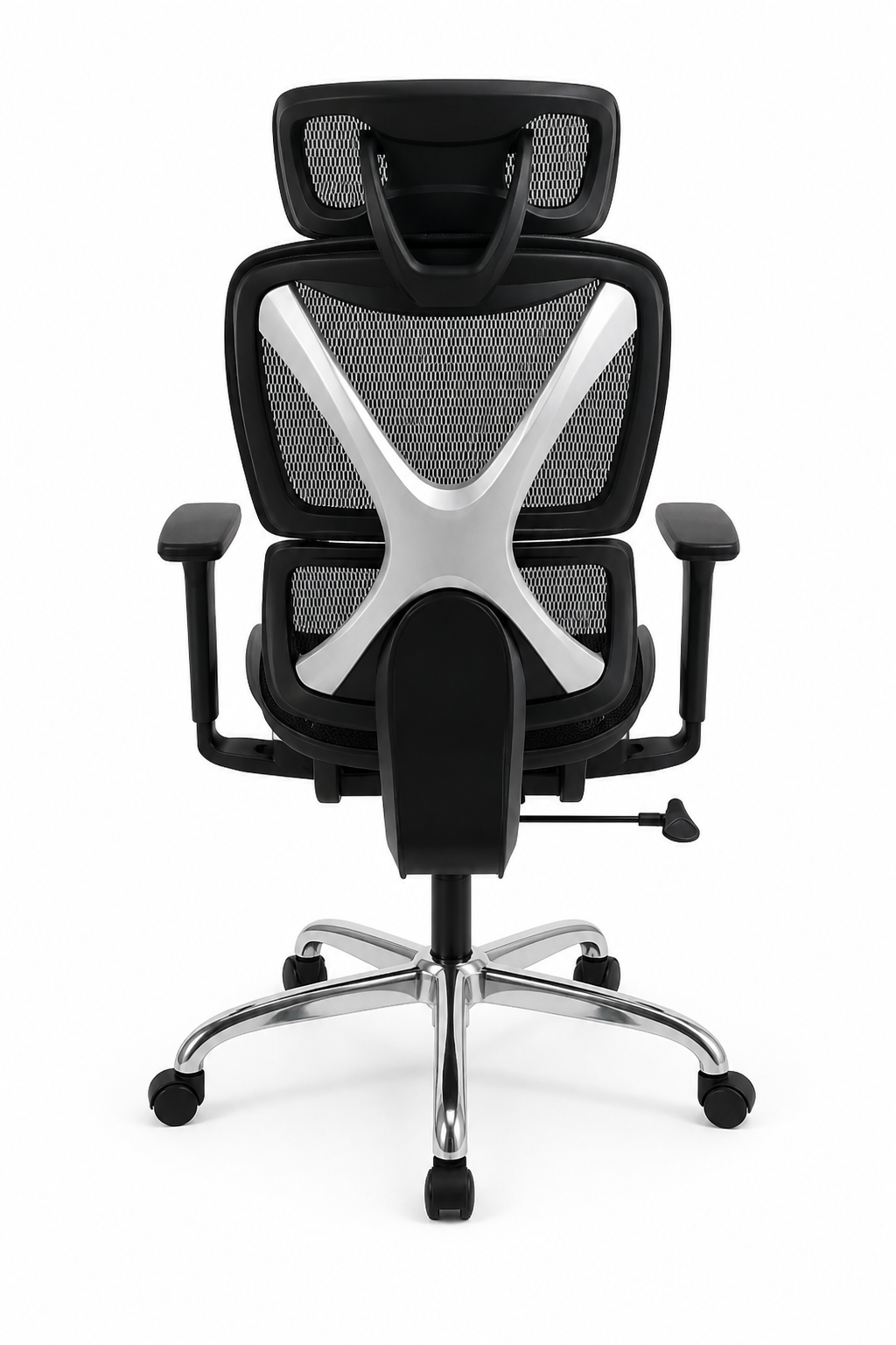 MC-1094E - Executive Mesh Chair - Black - Back View - Office R Us