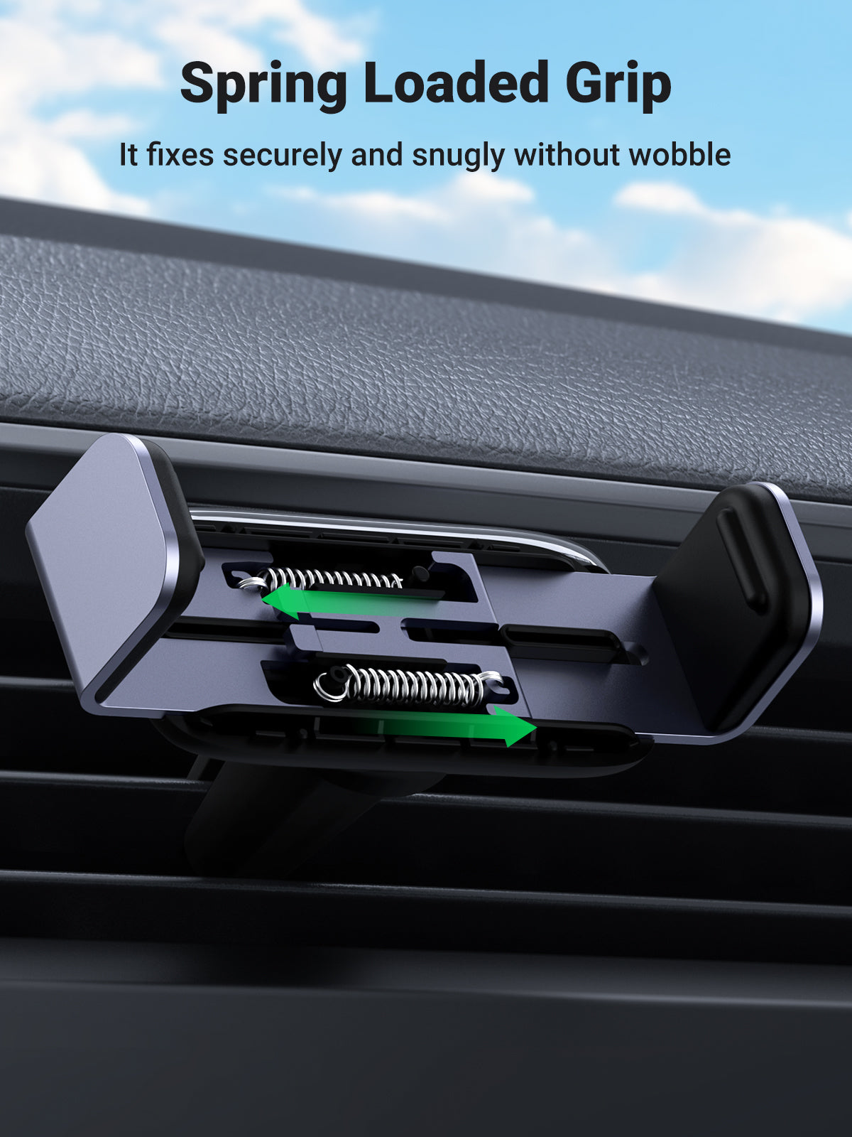 UGREEN Air Vent Phone Holder (Black) - View 6 - Office R Us