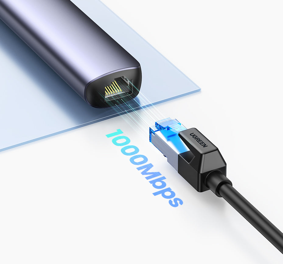 UGREEN USB-C to 2× USB 3.0+HDMI+RJ45 Ethernet Adapter + PD - View 4 - Office R Us