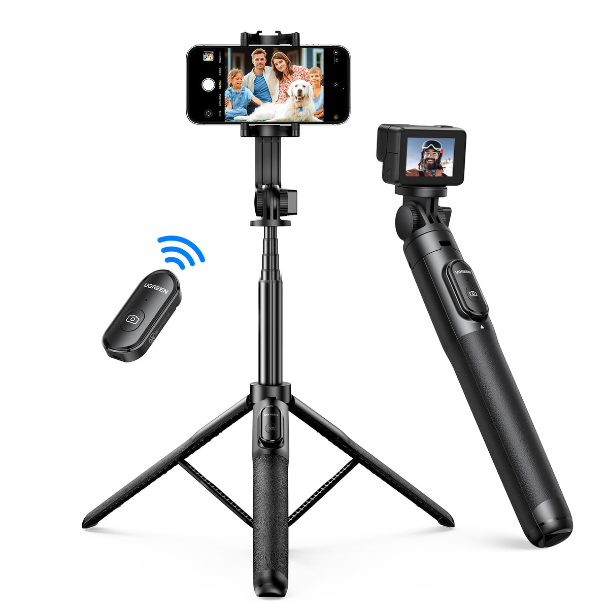 UGREEN Selfie Stick Tripod with Bluetooth Remote (15062) - Office R Us Lagos