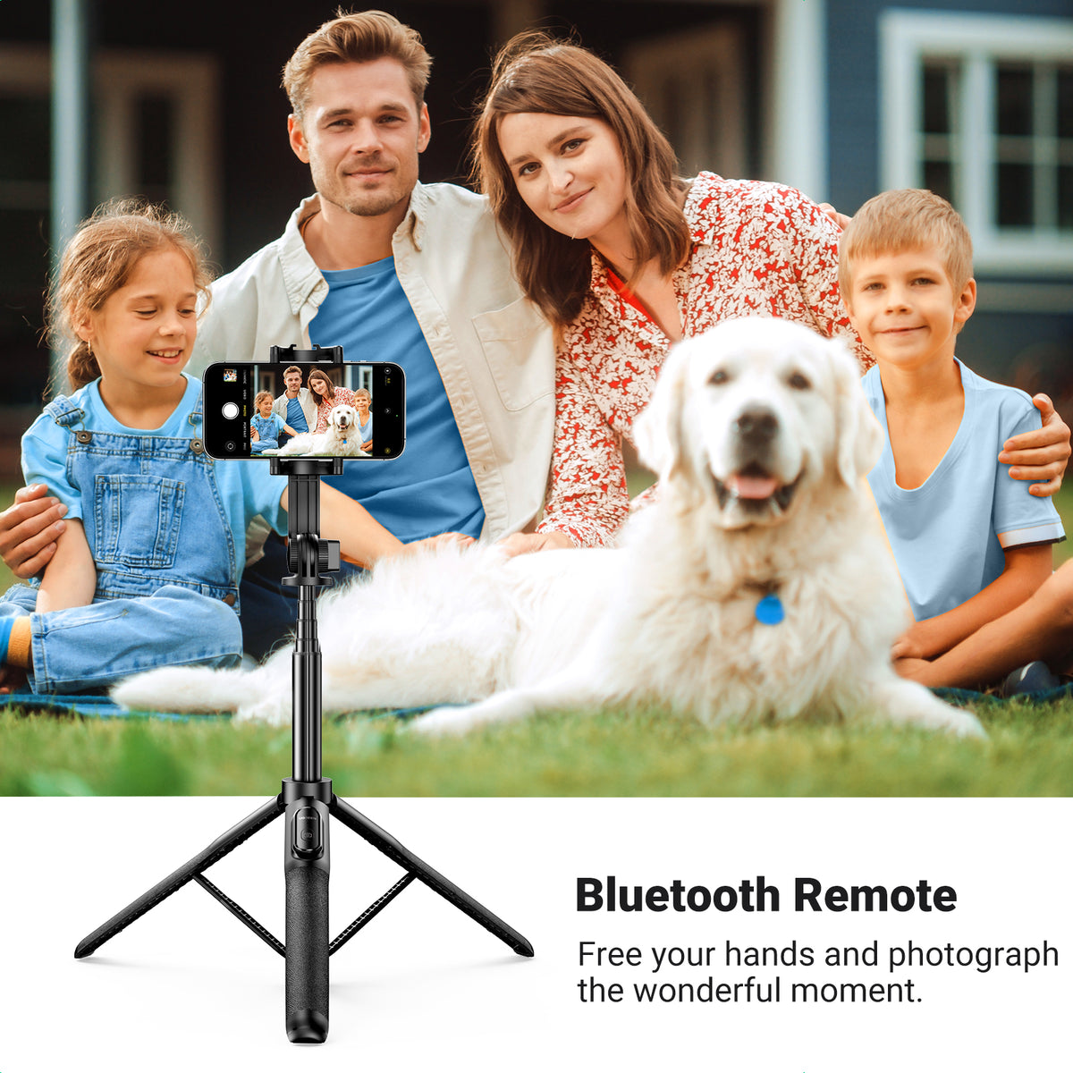 UGREEN Selfie Stick Tripod with Bluetooth Remote (15062) - View 2 - Office R Us
