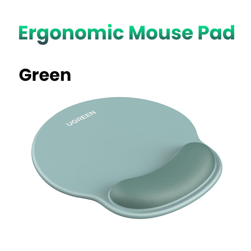UGREEN Ergonomic Mouse Pad with Wrist Rest (LP668) - Green - Office R Us