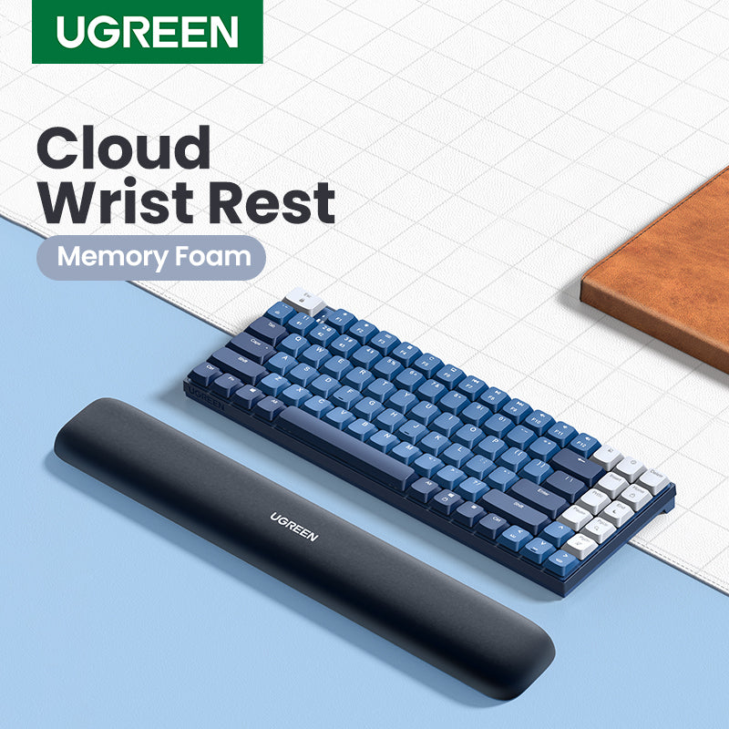 UGREEN Ergonomic Keyboard Wrist Rest (Black) - View 2 - Office R Us