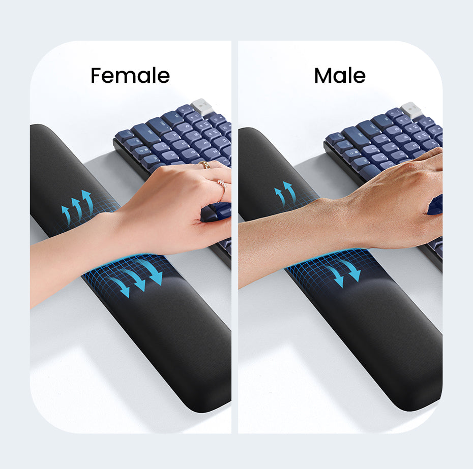 UGREEN Ergonomic Keyboard Wrist Rest (Black) - View 4 - Office R Us