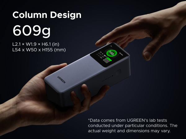 UGREEN 25000mAh 200W Fast Charging Power Bank (Gray) - View 6 - Office R Us