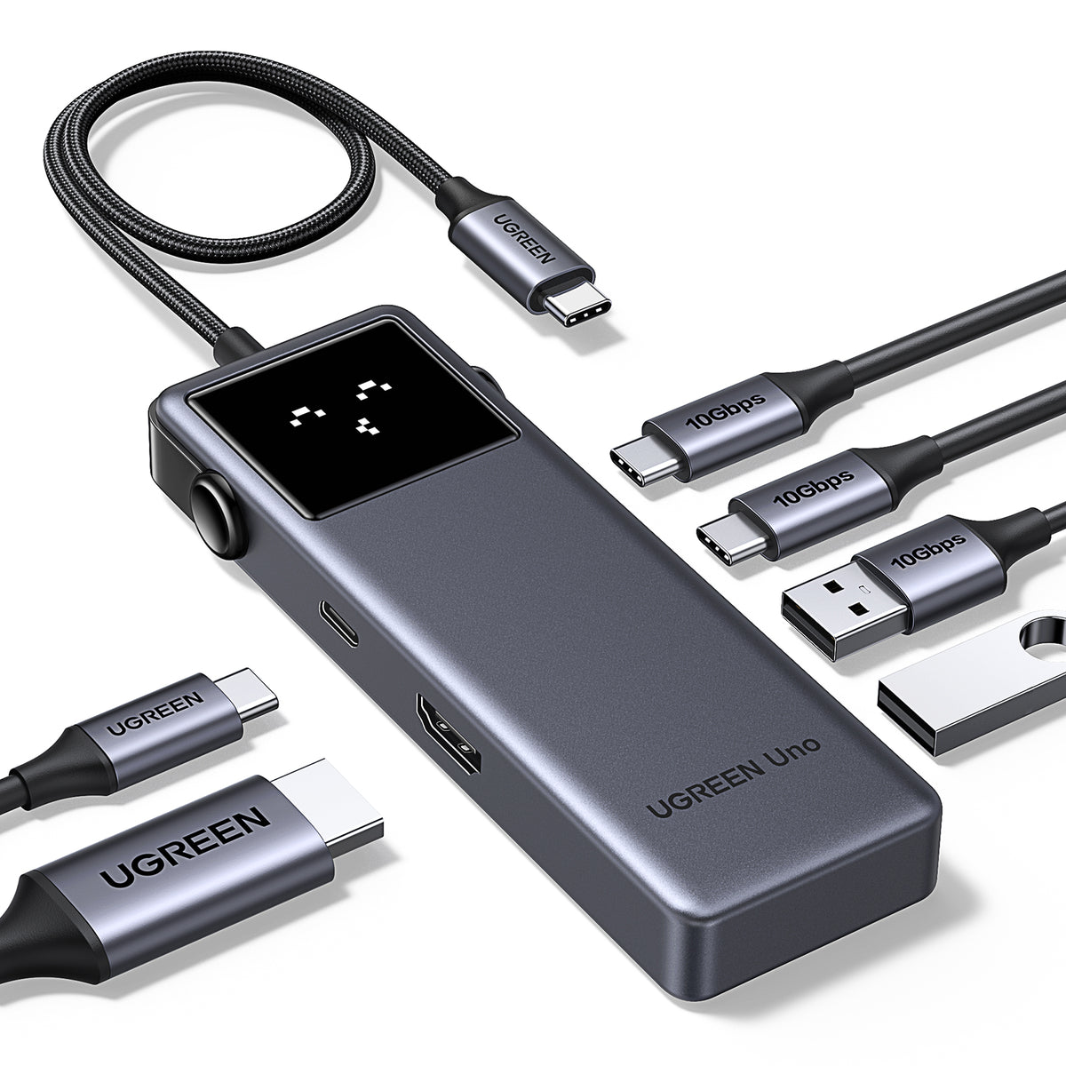 UGREEN 6-in-1 USB-C Hub (35998) - View 2 - Office R Us