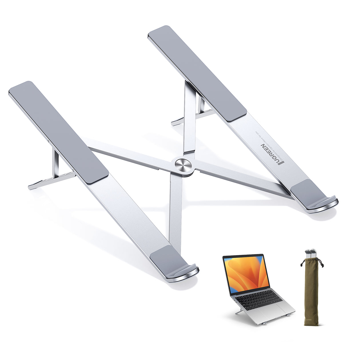 UGREEN Foldable Laptop Stand (Silver) - Office R Us Lagos